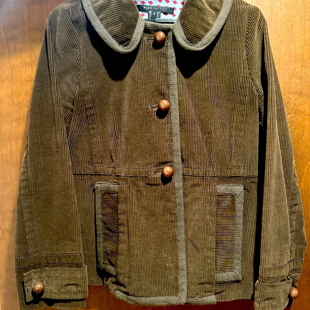 Marc Jacobs Size 8 lightly worn corduroy jacket in rich olive/brown